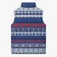 Pano De Terra Motifs Cabo Verde Sleeveless Puffer Jacket Flag Color