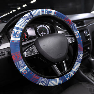 Pano De Terra Motifs Cabo Verde Steering Wheel Cover Flag Color
