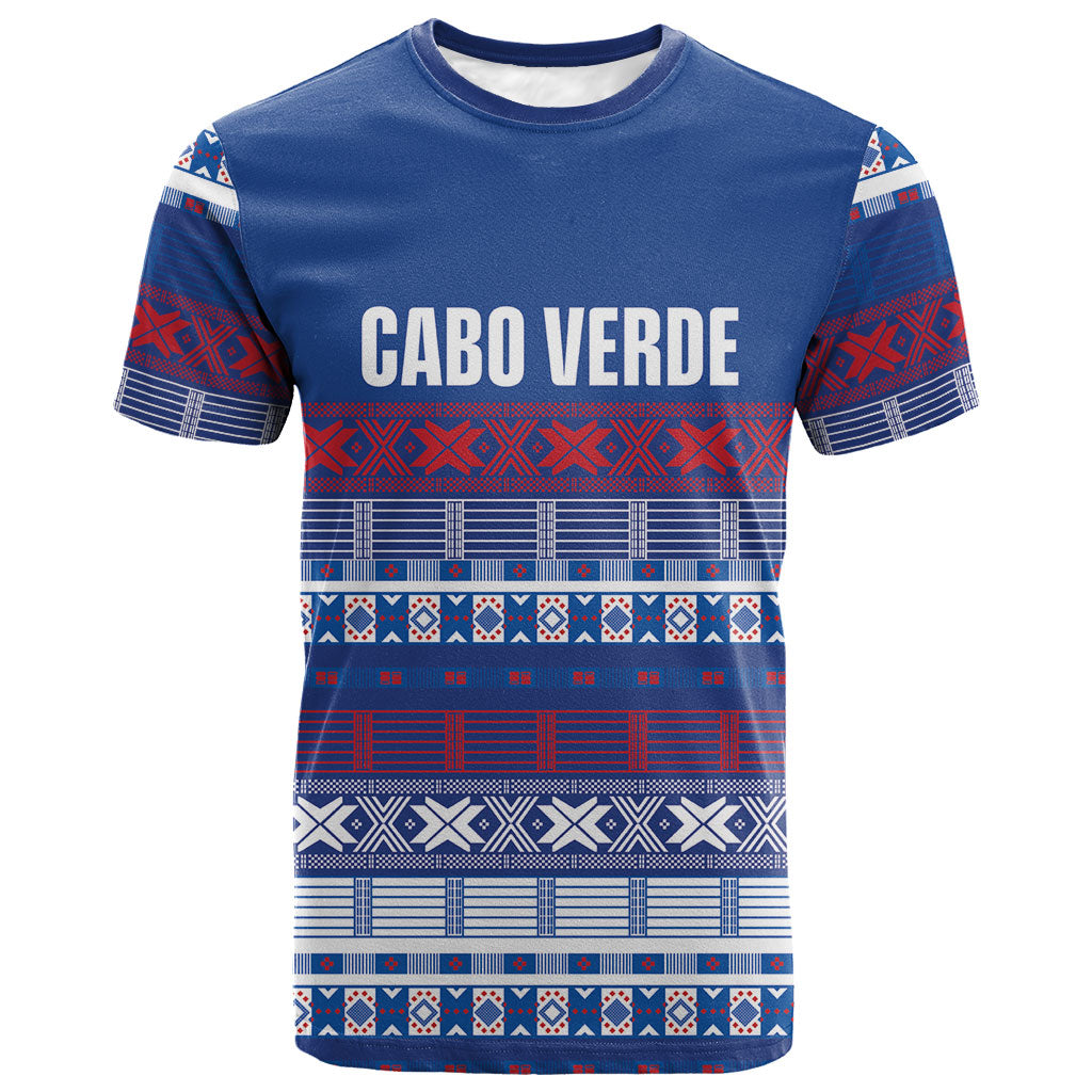 Pano De Terra Motifs Cabo Verde T shirt Flag Color