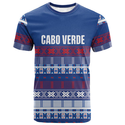 Pano De Terra Motifs Cabo Verde T shirt Flag Color
