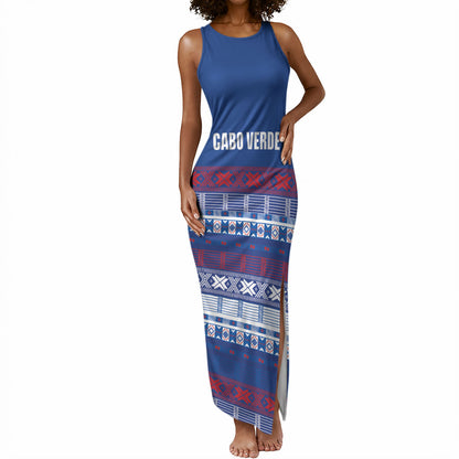 Pano De Terra Motifs Cabo Verde Tank Maxi Dress Flag Color