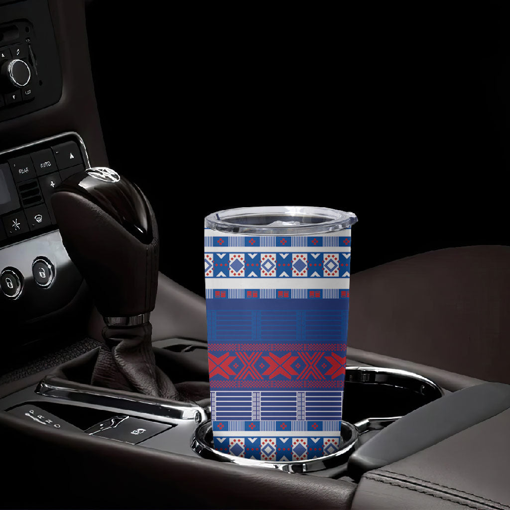 Pano De Terra Motifs Cabo Verde Tumbler Cup Flag Color