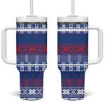 Pano De Terra Motifs Cabo Verde Tumbler With Handle Flag Color