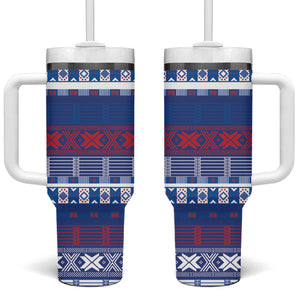 Pano De Terra Motifs Cabo Verde Tumbler With Handle Flag Color