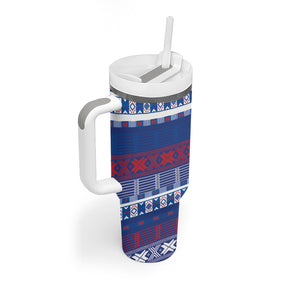 Pano De Terra Motifs Cabo Verde Tumbler With Handle Flag Color