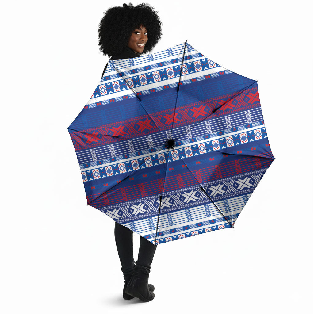 Pano De Terra Motifs Cabo Verde Umbrella Flag Color