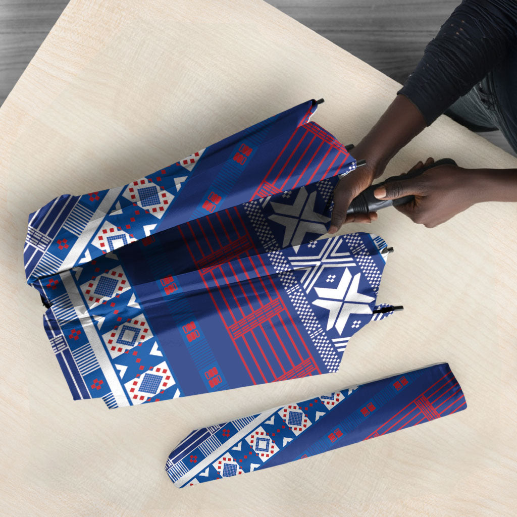 Pano De Terra Motifs Cabo Verde Umbrella Flag Color