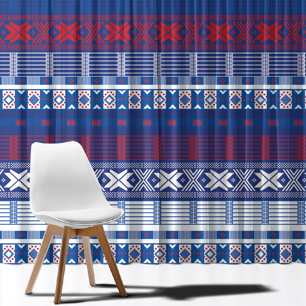Pano De Terra Motifs Cabo Verde Window Curtain Flag Color