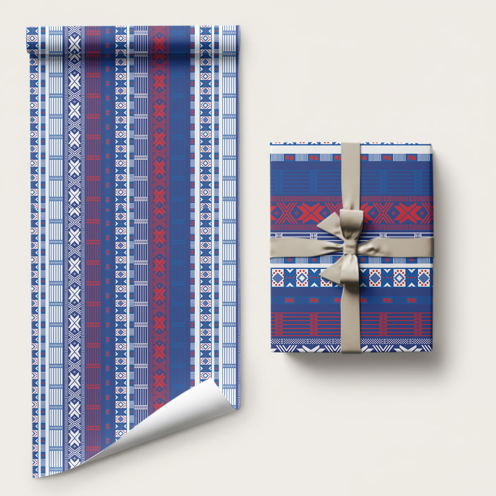 Pano De Terra Motifs Cabo Verde Wrapping Paper Flag Color
