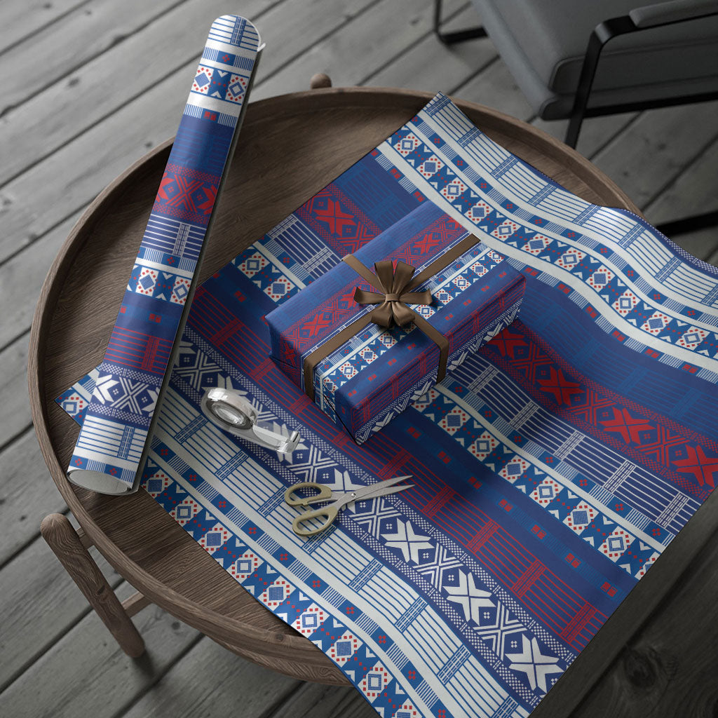 Pano De Terra Motifs Cabo Verde Wrapping Paper Flag Color