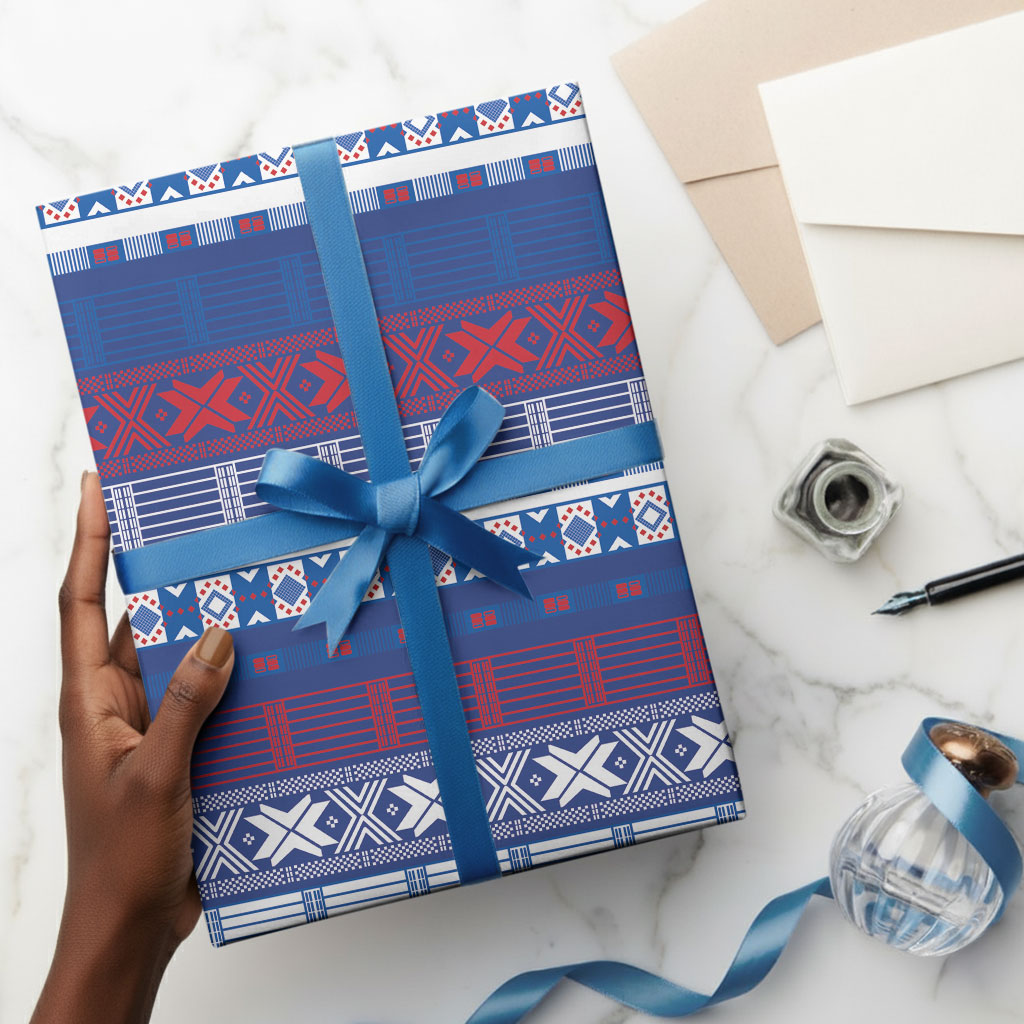 Pano De Terra Motifs Cabo Verde Wrapping Paper Flag Color