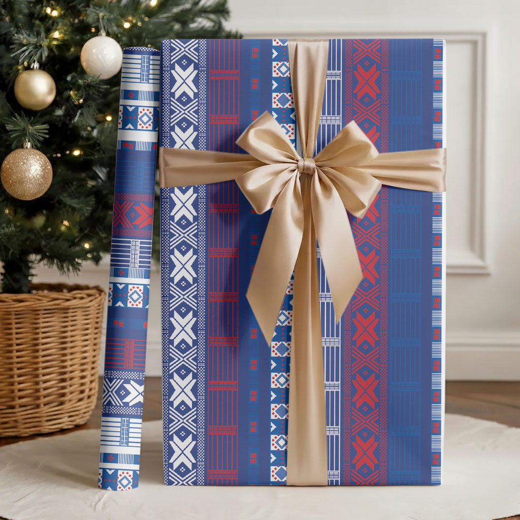 Pano De Terra Motifs Cabo Verde Wrapping Paper Flag Color
