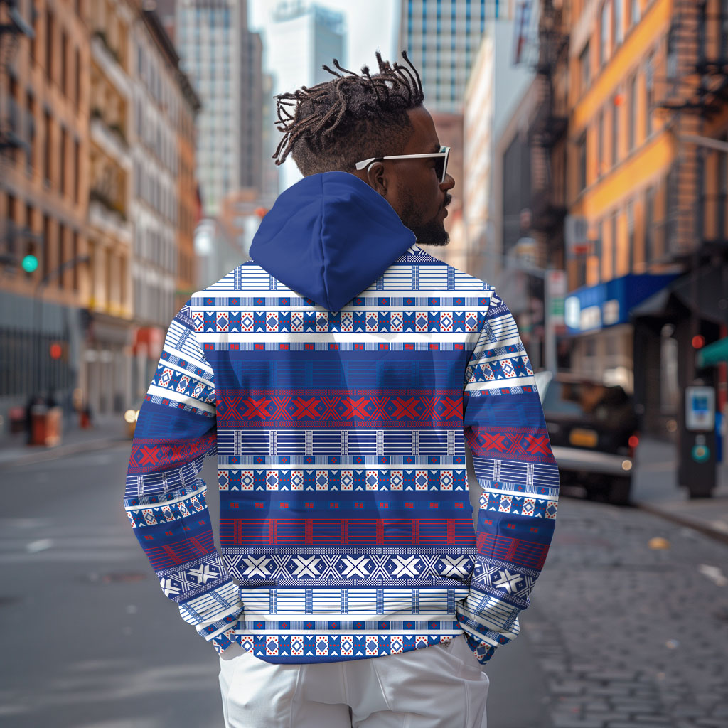 Pano De Terra Motifs Cabo Verde Zip Hoodie Flag Color