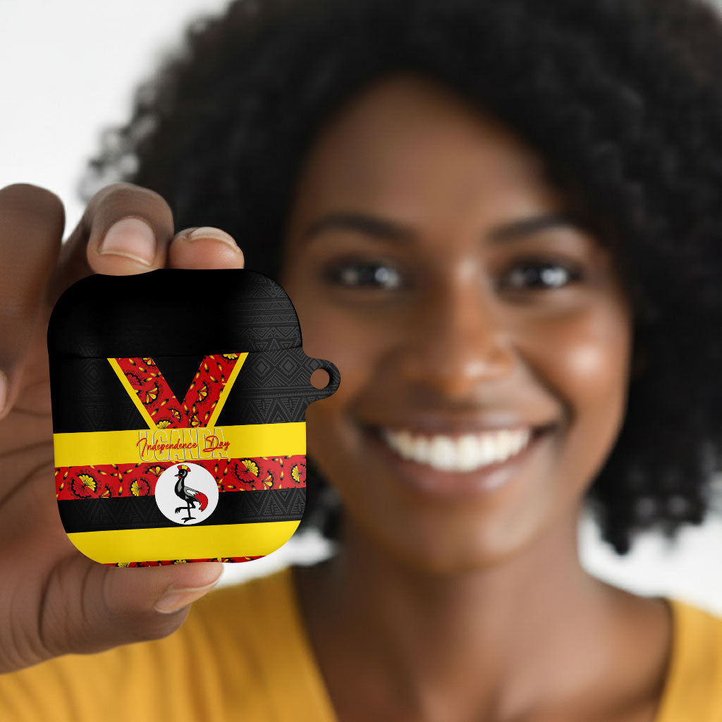 Uganda Independence Day AirPods Case Ugandan Kitenge African Pattern