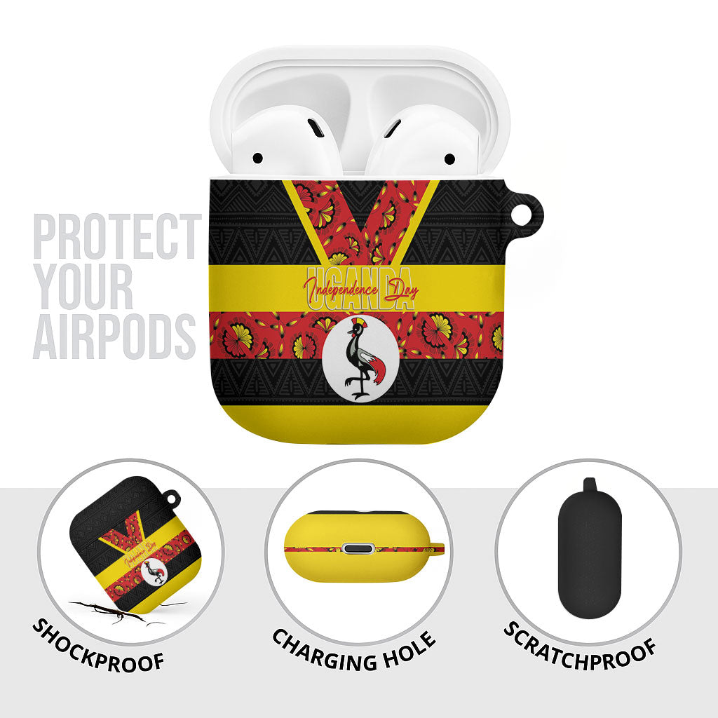 Uganda Independence Day AirPods Case Ugandan Kitenge African Pattern