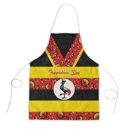 Uganda Independence Day Apron Ugandan Kitenge African Pattern