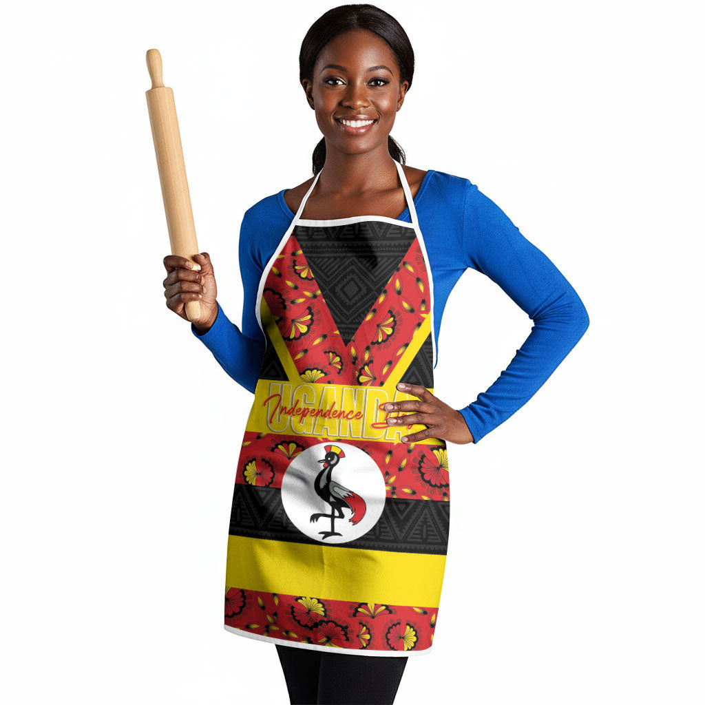 Uganda Independence Day Apron Ugandan Kitenge African Pattern