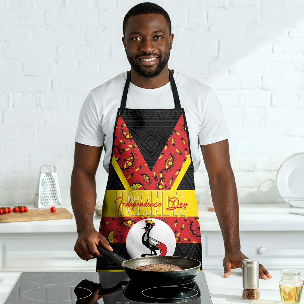 Uganda Independence Day Apron Ugandan Kitenge African Pattern
