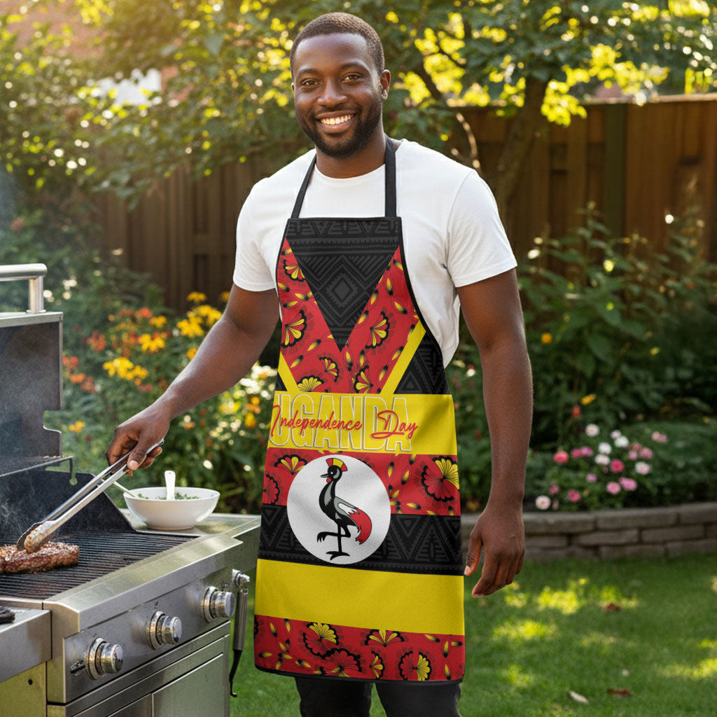 Uganda Independence Day Apron Ugandan Kitenge African Pattern
