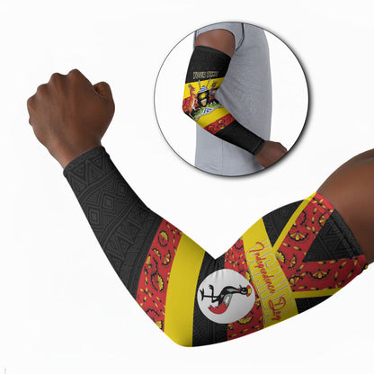 Personalized Uganda Independence Day Arm Sleeves Ugandan Kitenge African Pattern