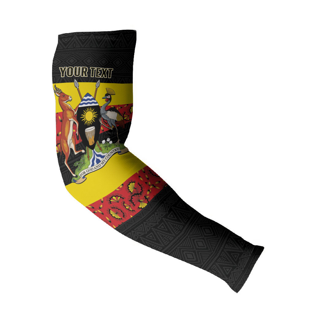 Personalized Uganda Independence Day Arm Sleeves Ugandan Kitenge African Pattern