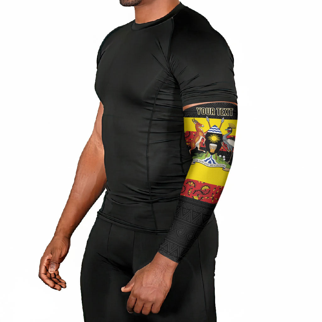 Personalized Uganda Independence Day Arm Sleeves Ugandan Kitenge African Pattern