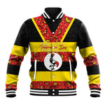 Personalized Uganda Independence Day Baseball Jacket Ugandan Kitenge African Pattern