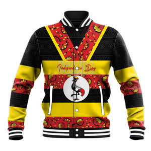 Personalized Uganda Independence Day Baseball Jacket Ugandan Kitenge African Pattern