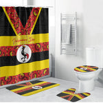 Uganda Independence Day Bathroom Set Ugandan Kitenge African Pattern