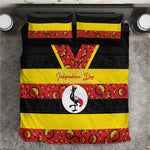 Uganda Independence Day Bedding Set Ugandan Kitenge African Pattern