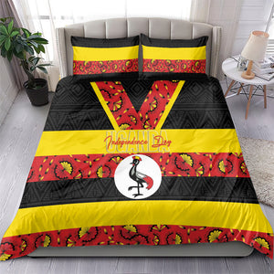 Uganda Independence Day Bedding Set Ugandan Kitenge African Pattern