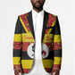 Personalized Uganda Independence Day Blazer Ugandan Kitenge African Pattern