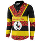 Personalized Uganda Independence Day Button Sweatshirt Ugandan Kitenge African Pattern