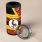 Personalized Uganda Independence Day 4 in 1 Can Cooler Tumbler Ugandan Kitenge African Pattern