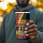 Personalized Uganda Independence Day 4 in 1 Can Cooler Tumbler Ugandan Kitenge African Pattern
