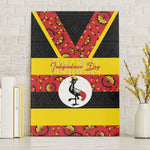 Uganda Independence Day Canvas Wall Art Ugandan Kitenge African Pattern