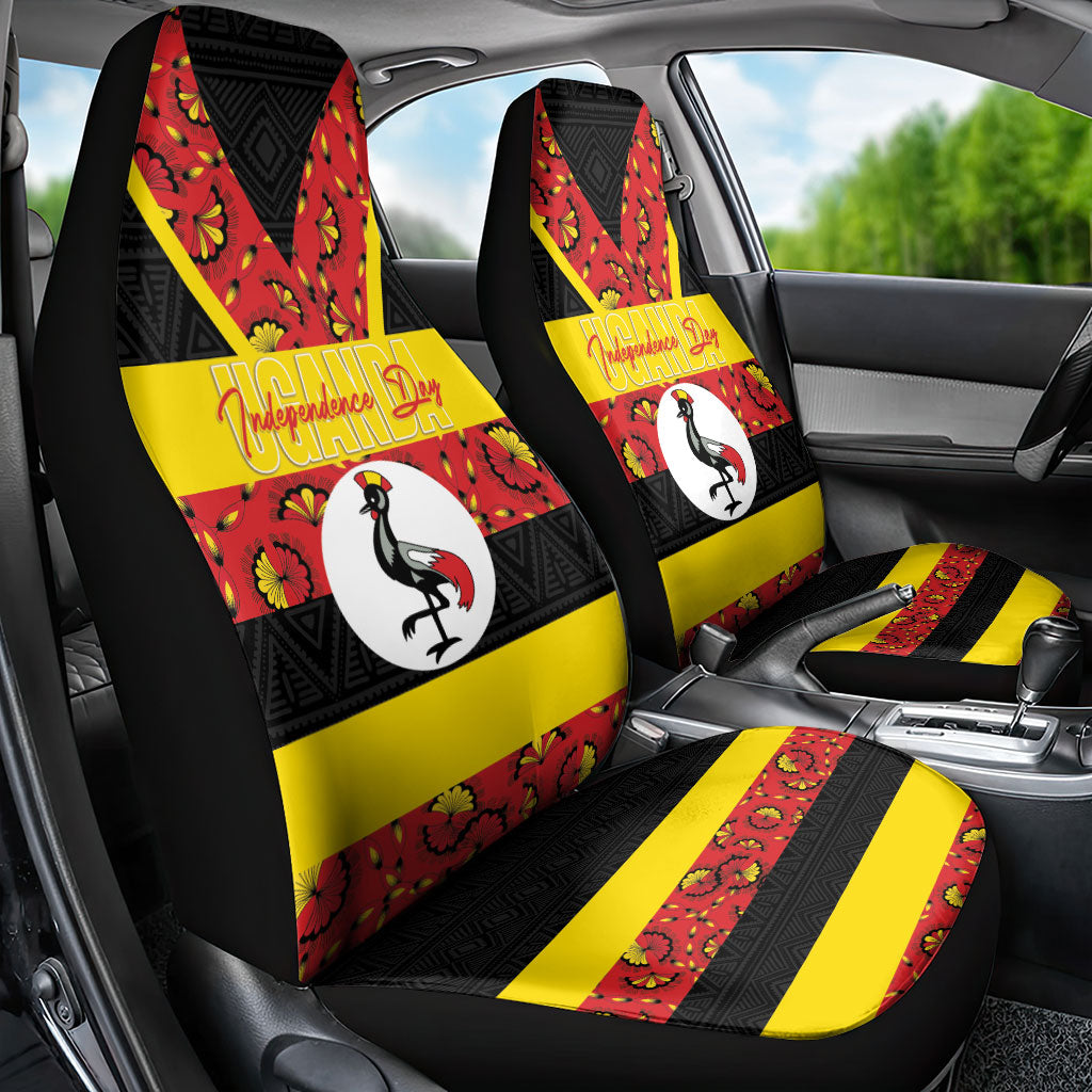 Uganda Independence Day Car Seat Cover Ugandan Kitenge African Pattern