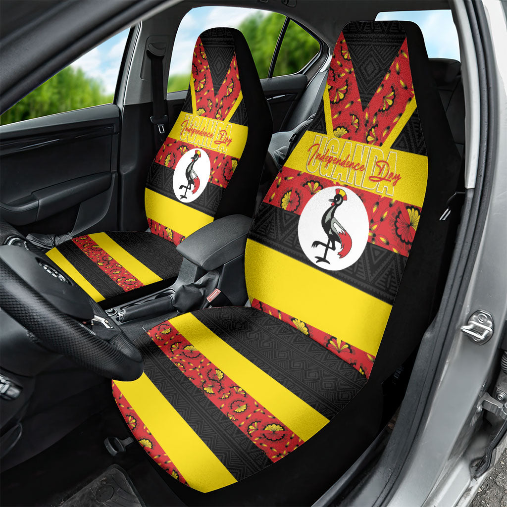 Uganda Independence Day Car Seat Cover Ugandan Kitenge African Pattern