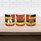 Personalized Uganda Independence Day Ceramic Mug Ugandan Kitenge African Pattern
