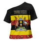Personalized Uganda Independence Day Cross Shoulder Shirt Ugandan Kitenge African Pattern