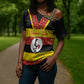 Personalized Uganda Independence Day Cross Shoulder Shirt Ugandan Kitenge African Pattern