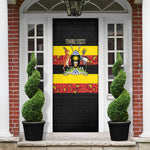 Personalized Uganda Independence Day Door Cover Ugandan Kitenge African Pattern