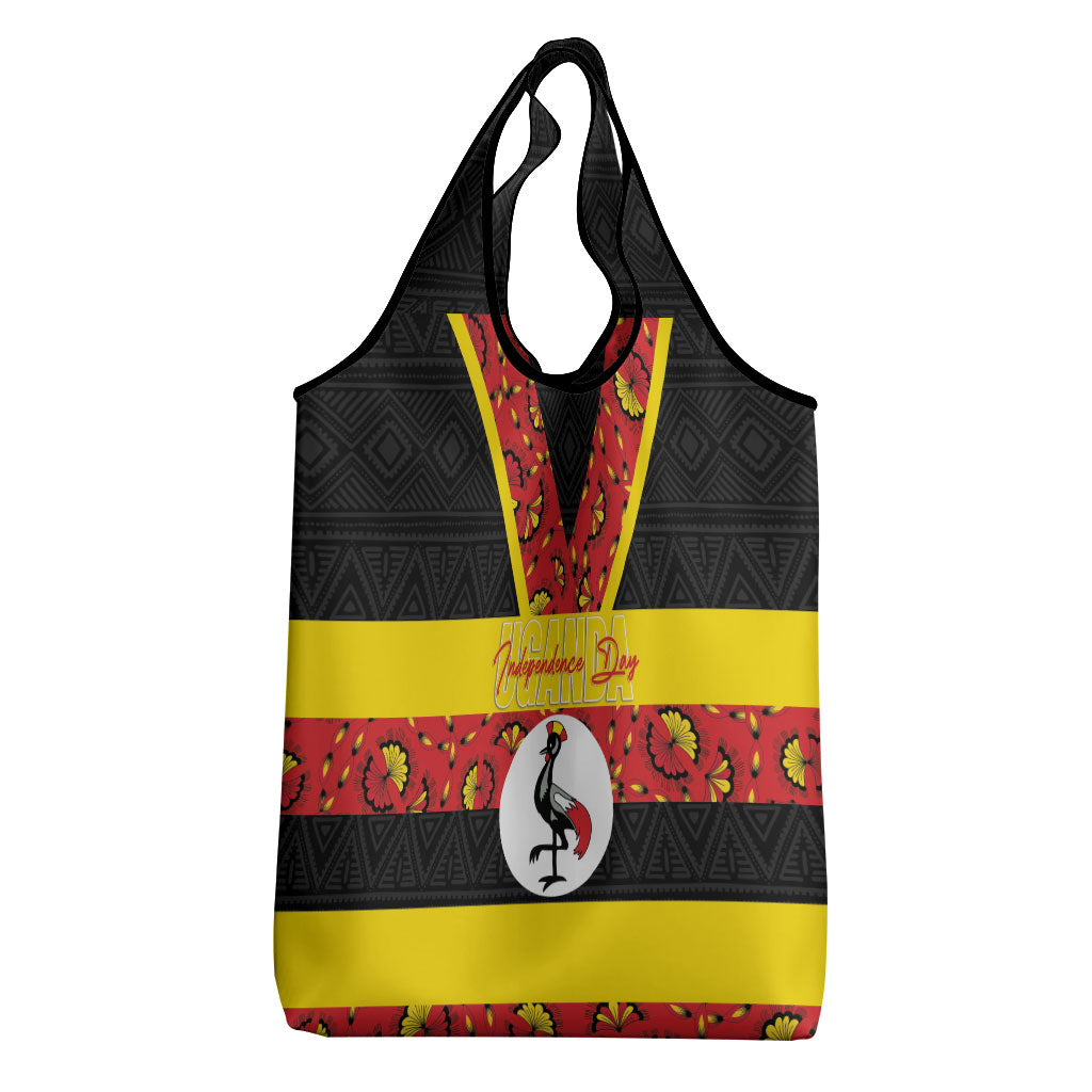Uganda Independence Day Grocery Bag Ugandan Kitenge African Pattern