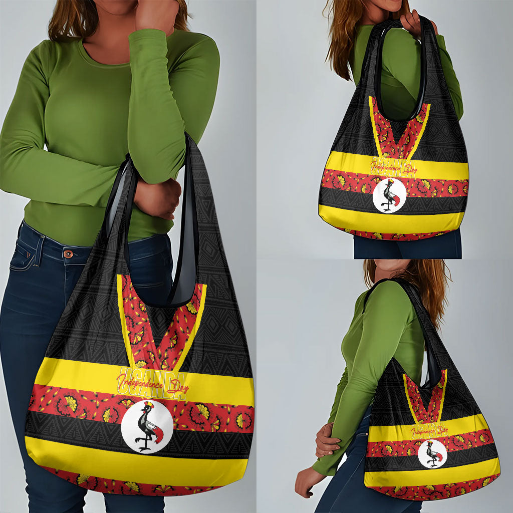 Uganda Independence Day Grocery Bag Ugandan Kitenge African Pattern