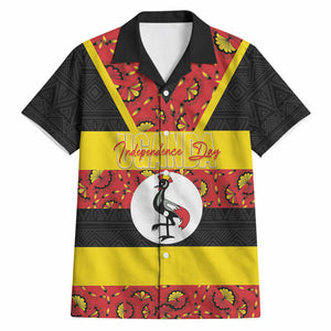 Personalized Uganda Independence Day Hawaiian Shirt Ugandan Kitenge African Pattern