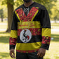 Personalized Uganda Independence Day Hockey Jersey Ugandan Kitenge African Pattern