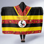 Uganda Independence Day Hooded Blanket Ugandan Kitenge African Pattern