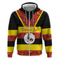 Personalized Uganda Independence Day Hoodie Ugandan Kitenge African Pattern