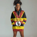 Personalized Uganda Independence Day Hoodie Dress Ugandan Kitenge African Pattern