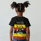 Personalized Uganda Independence Day Kid T shirt Ugandan Kitenge African Pattern